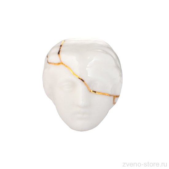 Кольцо Iris Aphrodite Antique Kintsugi фарфор, позолота