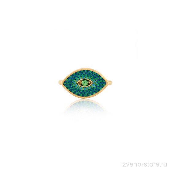 Кольцо Le Sibille PIXEL RING - GREEN